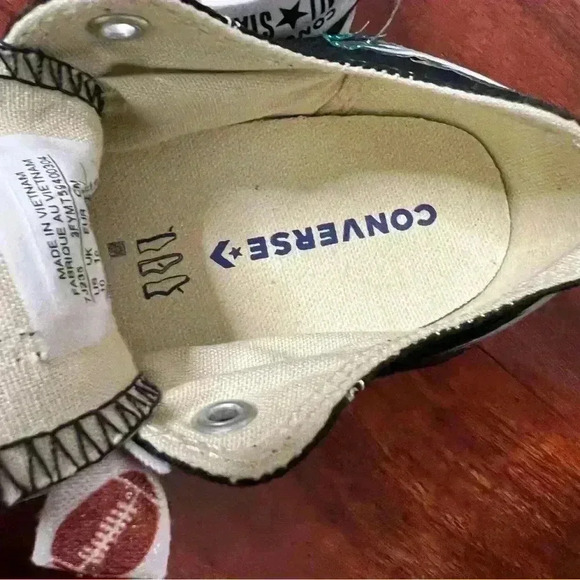 Philadelphia Eagles Converse Toddler Girls Size 10 Football Bedazzled All Star - Picture 10 of 10